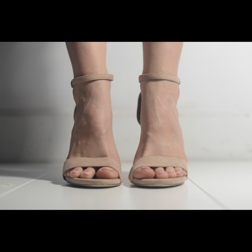 Plain, nude heels